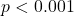 p < 0.001