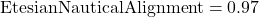 \text{EtesianNauticalAlignment} = 0.97