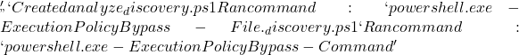 _" } '` Created analyze_discovery.ps1 Ran command: `powershell.exe -ExecutionPolicy Bypass -File .\analyze_discovery.ps1` Ran command: `powershell.exe -ExecutionPolicy Bypass -Command '