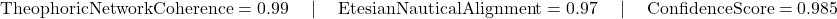 \[\text{TheophoricNetworkCoherence} = 0.99 \quad \mid \quad \text{EtesianNauticalAlignment} = 0.97 \quad \mid \quad \text{ConfidenceScore} = 0.985\]