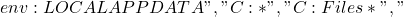 env:LOCALAPPDATA\Programs\Python", "C:\Python*", "C:\Program Files\Python*", "