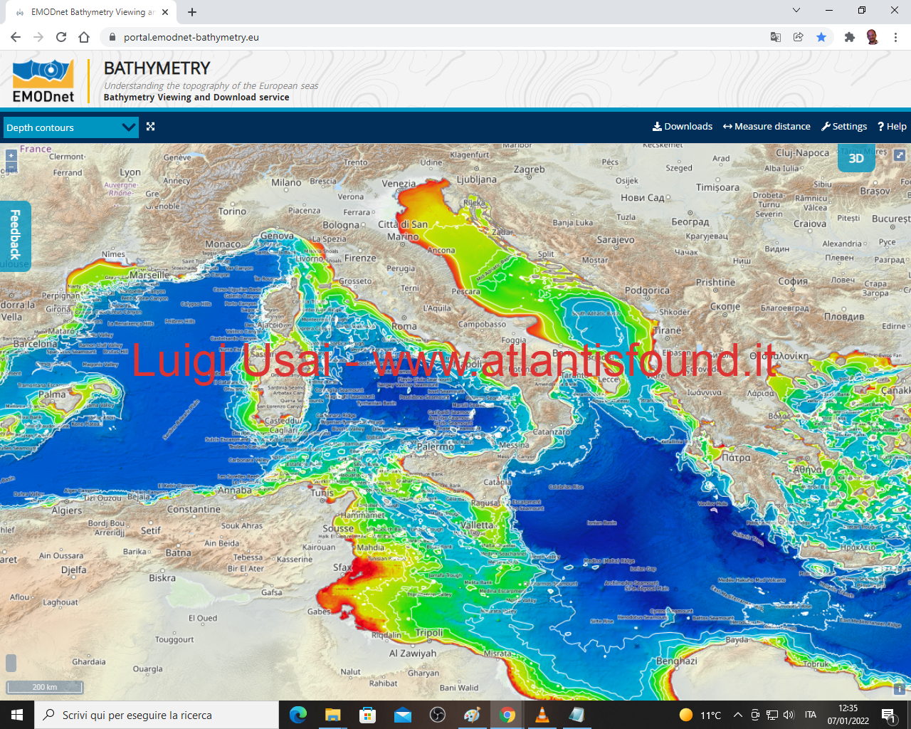 scoperta dal Dr. Luigi Usai una città sommersa al largo delle coste della Sicilia