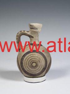 Ancient vases with concentric circles of Sulcis Atlantis