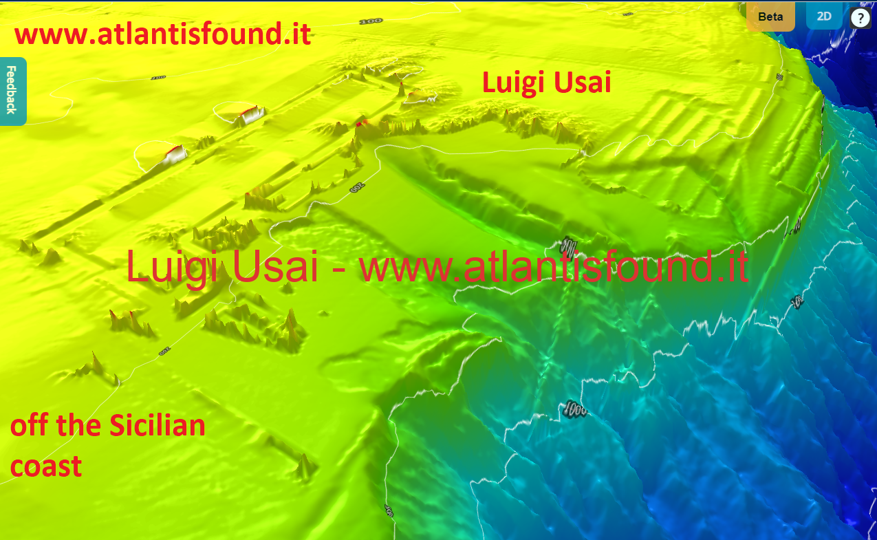 Discovery of an unknown and hidden sunken city and civilization by the writer and philosopher Luigi Usai.  We don't yet know what kind of people they are.