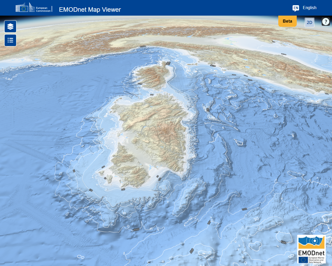 Bathymétrie 3D de l'océan Atlantique mésolithique désormais connu sous le nom de mer Méditerranée