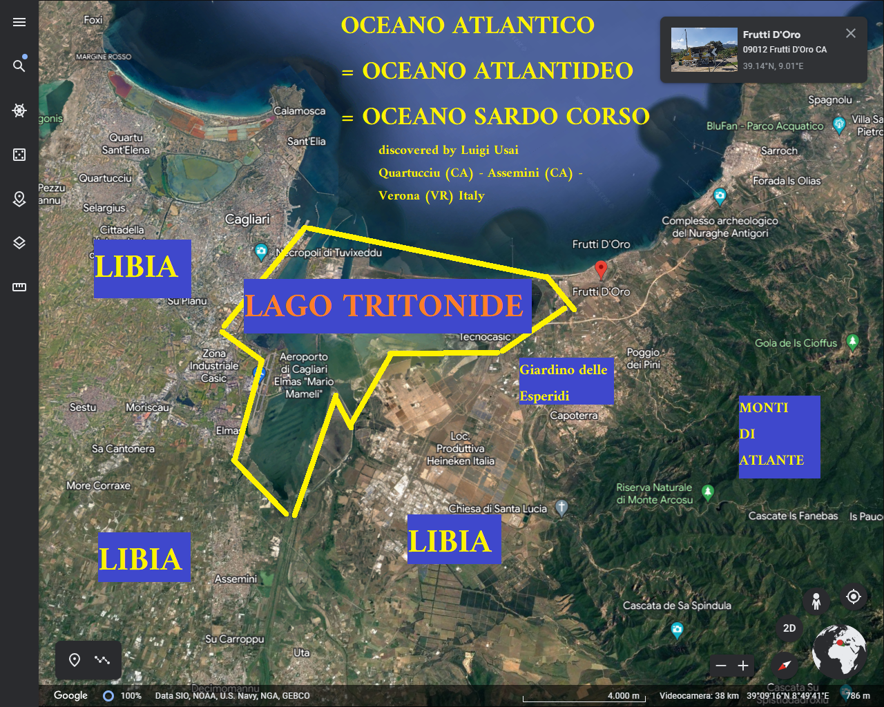 古代ギリシャ神話に登場するトリトニド湖は、サルデーニャ島のカリアリにあります。