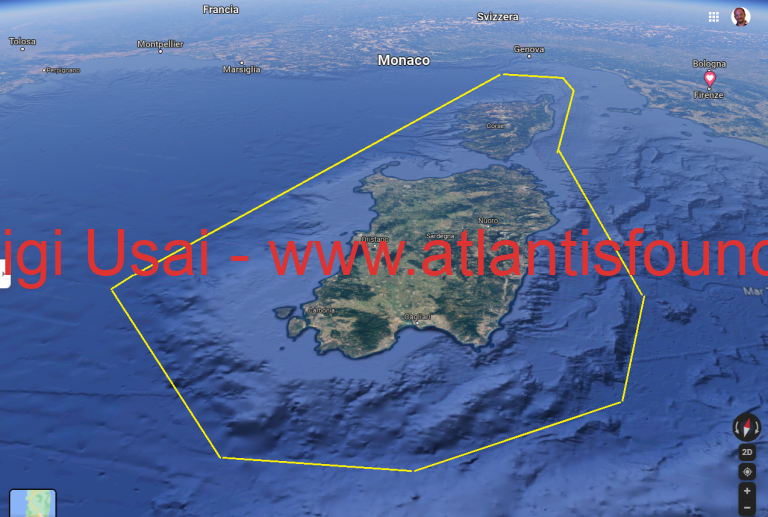Version 565 The discovery of Atlantis, also called Meropis, Cyrneichnusa, Nibiru, Tirrenide and Sardinian-Corsican geological block