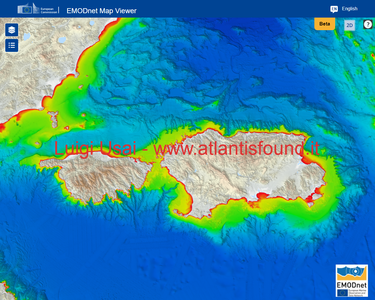 Version 159 L'Atlantide est le bloc géologique semi-submergé sardo-corse.